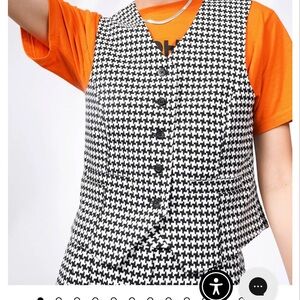 WILDFANG empower vest houndstooth